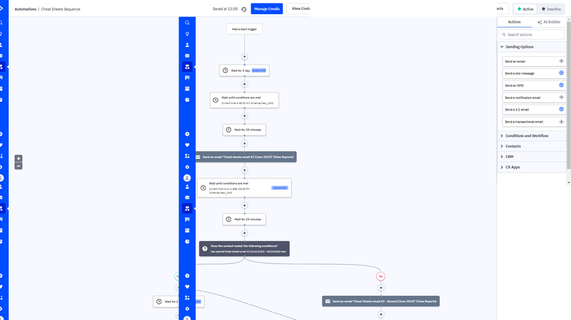A 52% open rate from a backend built from zero.